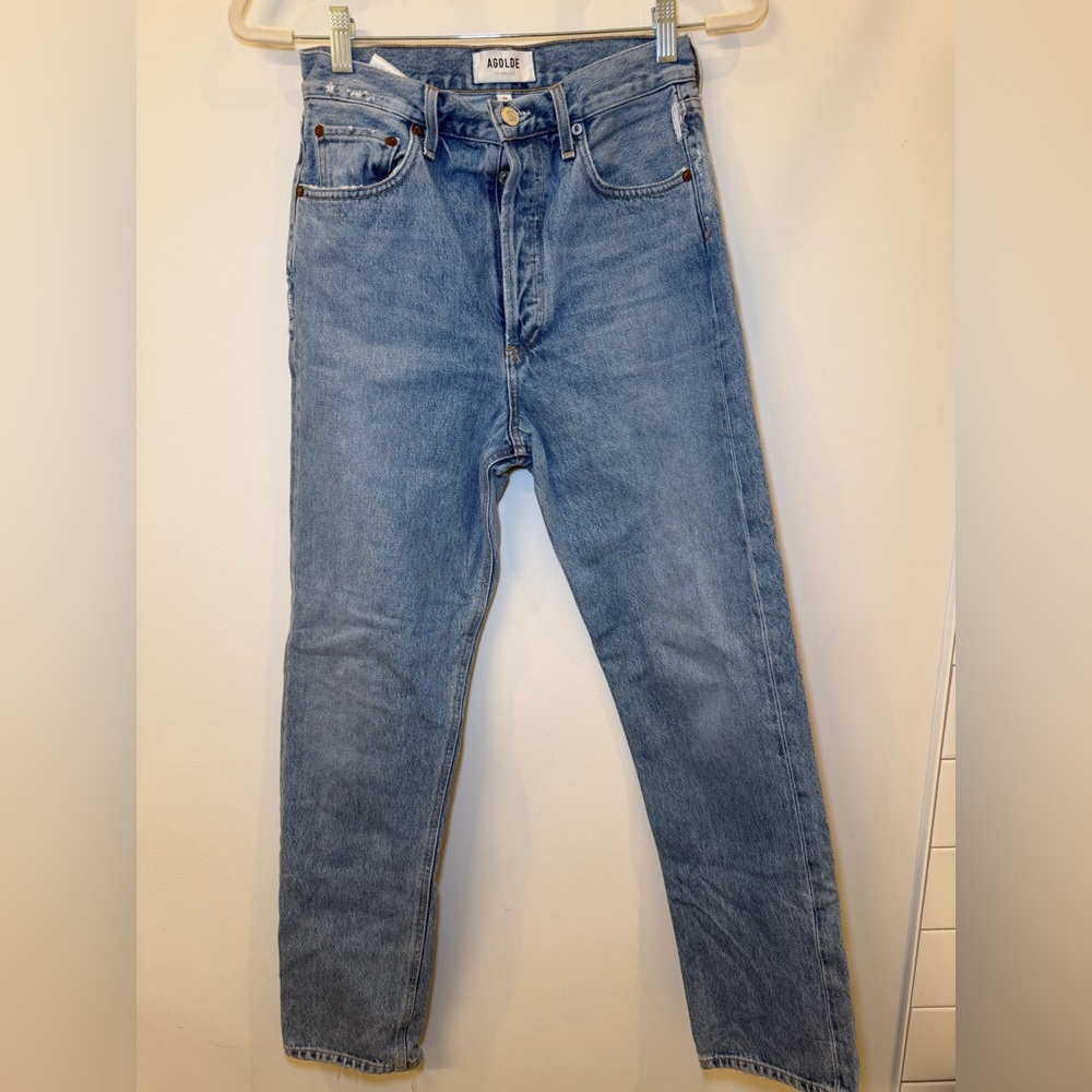 Agolde Light Blue 90s Pinch Waist High Rise Jeans